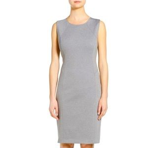 Tahari platinum heather sheath dress
